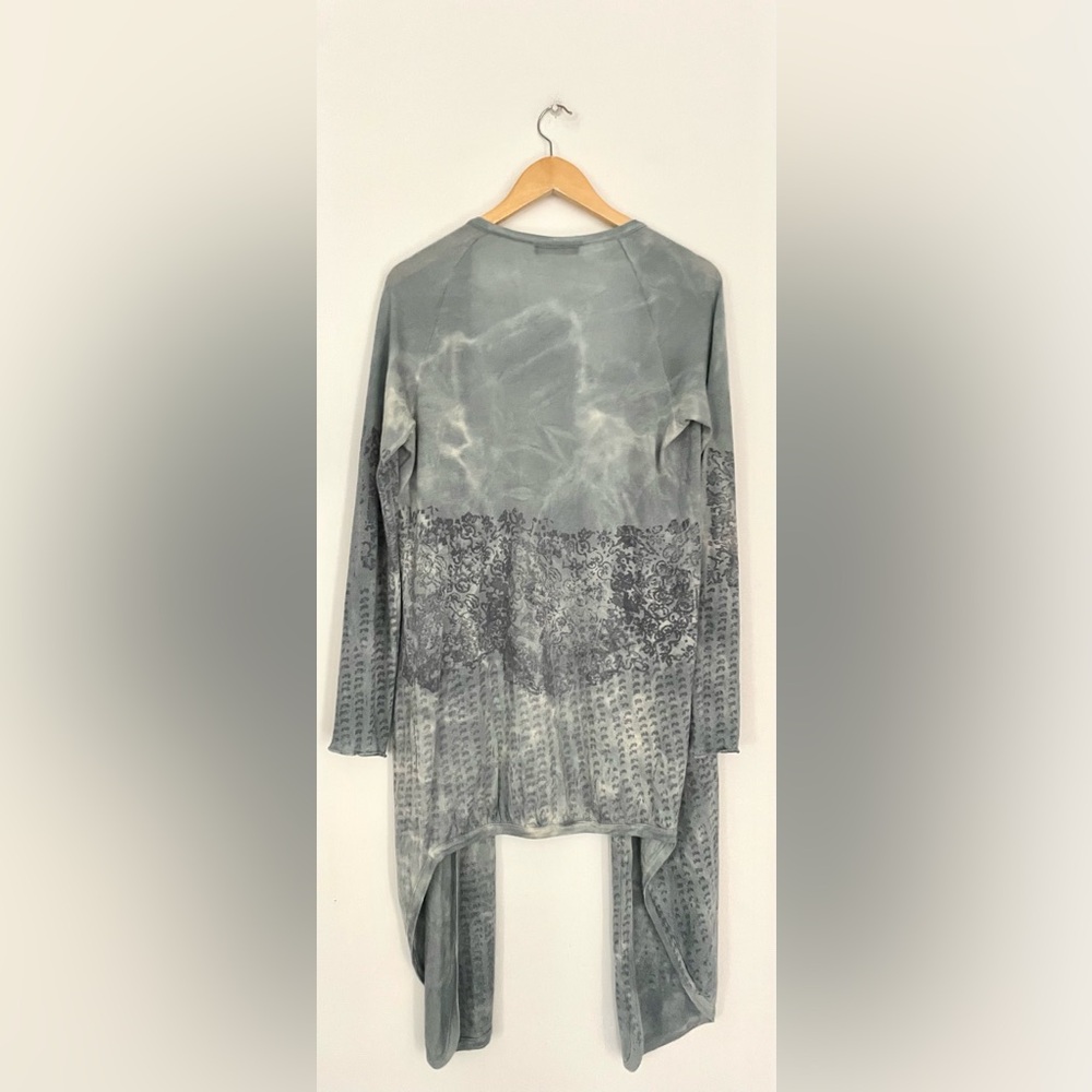 Piazza Sempione Silk Blend Printed Duster Cardigan Made in Italy Elegant Layer - Picture 3 of 7